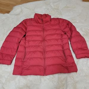 Uniqlo ultra light down jacket Puffer Coat Coral pink Size L Women's